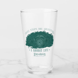 Small Steps, Big Adventures - A Hobbit Life Glass
