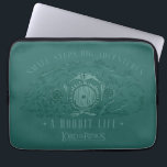Small Steps, Big Adventures - A Hobbit Life Laptop Sleeve<br><div class="desc">Channel your inner Hobbit with this cozy Lord of the Rings™ design inspired by the peaceful hills of the Shire™. Featuring a quaint Hobbit hole with its signature round door tucked into a lush, grassy hillside, the artwork is paired with the uplifting phrase, “Small Steps Big Adventures – A Hobbit...</div>