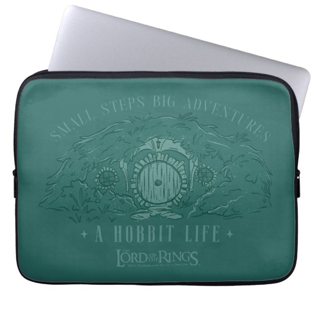 Small Steps, Big Adventures - A Hobbit Life Laptop Sleeve (Front)
