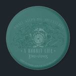 Small Steps, Big Adventures - A Hobbit Life Magnet<br><div class="desc">Channel your inner Hobbit with this cozy Lord of the Rings™ design inspired by the peaceful hills of the Shire™. Featuring a quaint Hobbit hole with its signature round door tucked into a lush, grassy hillside, the artwork is paired with the uplifting phrase, “Small Steps Big Adventures – A Hobbit...</div>
