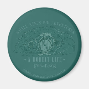 Small Steps, Big Adventures - A Hobbit Life Magnet