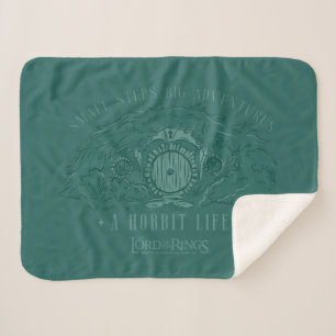 Small Steps, Big Adventures - A Hobbit Life Sherpa Blanket