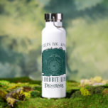 Small Steps, Big Adventures - A Hobbit Life Water Bottle<br><div class="desc">Channel your inner Hobbit with this cozy Lord of the Rings™ design inspired by the peaceful hills of the Shire™. Featuring a quaint Hobbit hole with its signature round door tucked into a lush, grassy hillside, the artwork is paired with the uplifting phrase, “Small Steps Big Adventures – A Hobbit...</div>