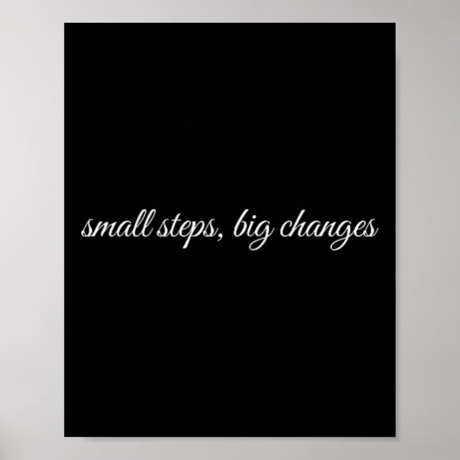 Small Steps, Big Changes, Mental Health Therapy  Poster (Front)