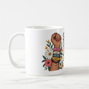 Small Steps Big Dreams Motivational Floral  Coffee Mug