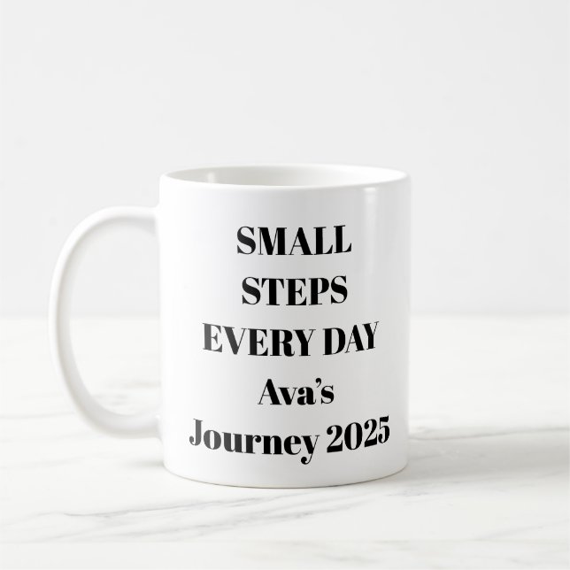Small Steps Every Day Inspirational Mug (Left)