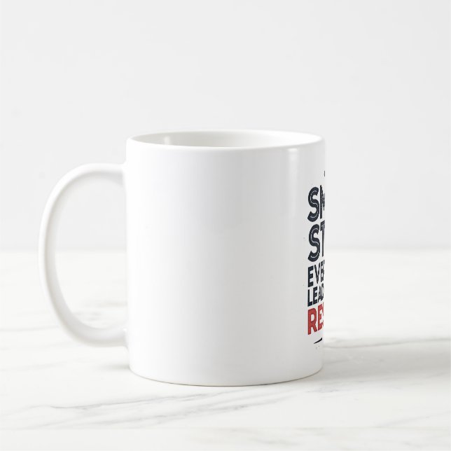 Small Steps Every Day Lead – Motivational Quote De Coffee Mug (Left)