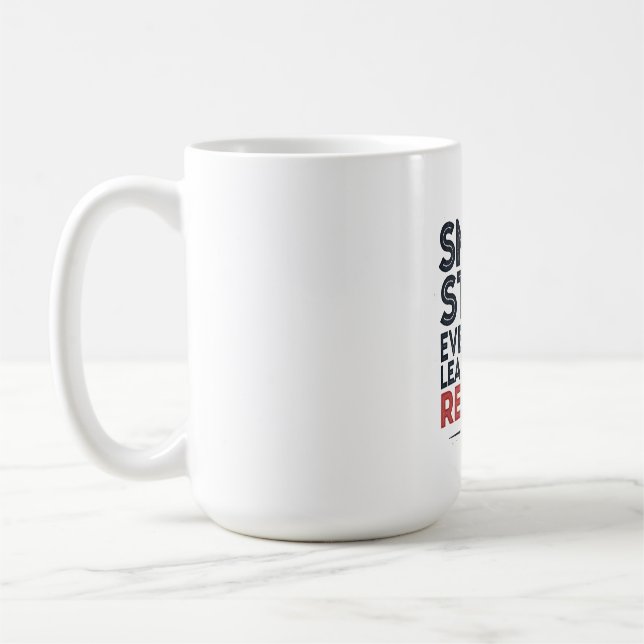 Small Steps Every Day Lead – Motivational Quote De Coffee Mug (Left)