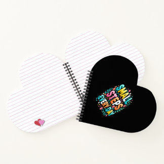 Small Steps Every Day | Motivational Typography Notebook