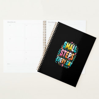 Small Steps Every Day | Motivational Typography Planner