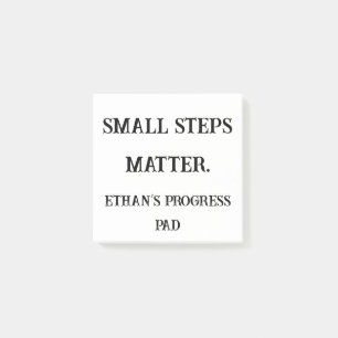 Small Steps Matter – Custom Progress Sticky Pad Post-it Notes