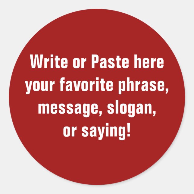 Small Sticker (1½ Inch) (Front)