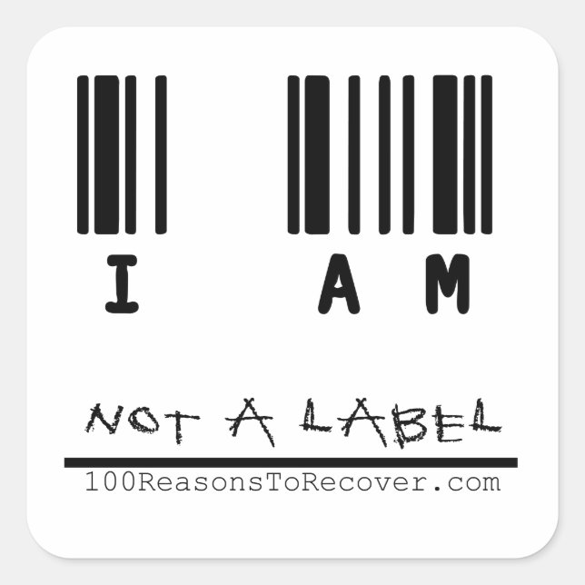 Small Sticker - Not a Label (Front)