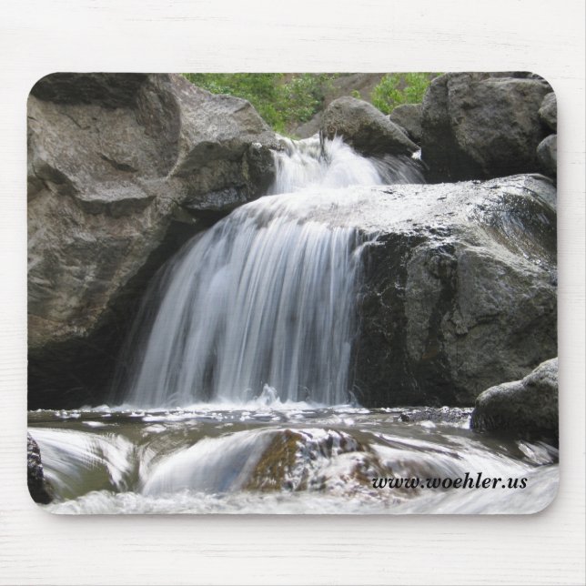 Small stream waterfall mouse pad (Front)
