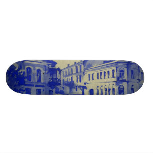 Small streets in the old town skateboard