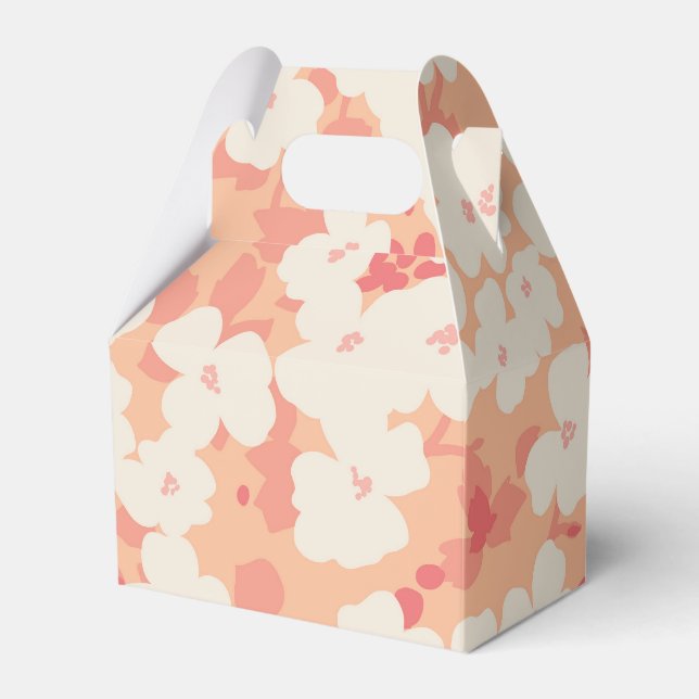 Small summer flowers favor box (Front Side)