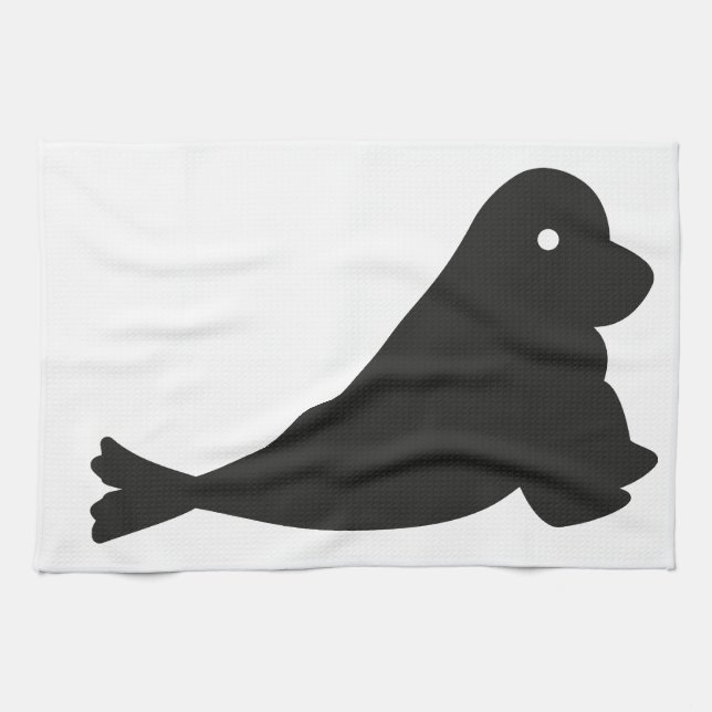 Small sweet seal kitchen towel (Horizontal)