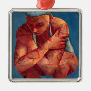 Small Swimmer 3 2011 Metal Ornament