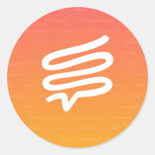 Small Telepath stickers, 1.5", sheet of 20 Classic Round Sticker