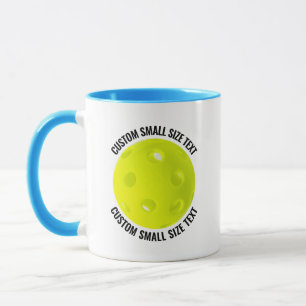 Small Text LIGHT BLUE Combo 11oz Custom Pickleball Mug