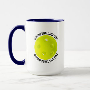 Small Text NAVY BLUE Combo 15oz Custom Pickleball Mug