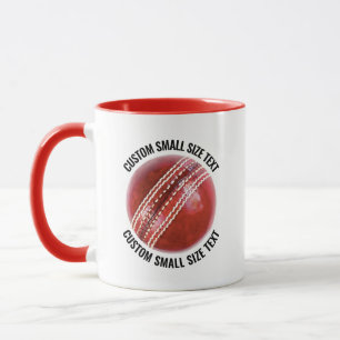 Small Text RED Combo 11oz Custom Cricket Mug