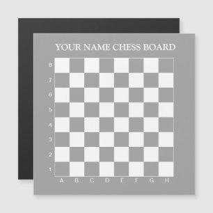 Small thin cheap magnetic chess board with numbers invitation