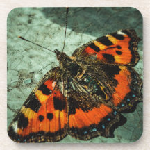 Small Tortoiseshell Butterfly Birthday Grunge