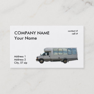 small  tour bus business card