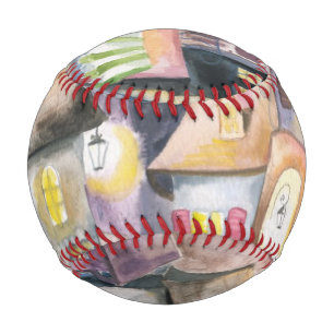 Small town at night baseball