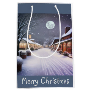 Small Town Christmas Medium Gift Bag