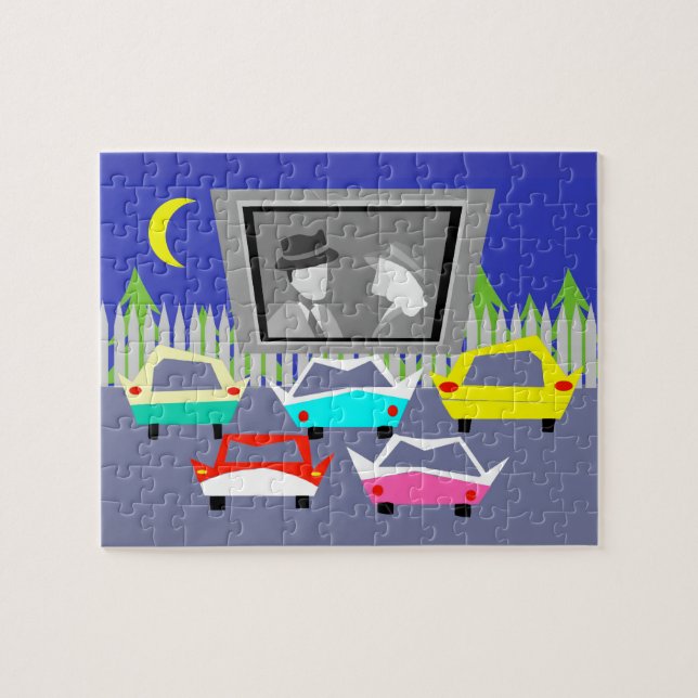 Small Town Drive-In Movie Puzzle (Horizontal)