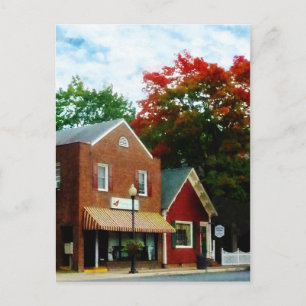 Small Town in Autumn Princess Anne MD Postcard