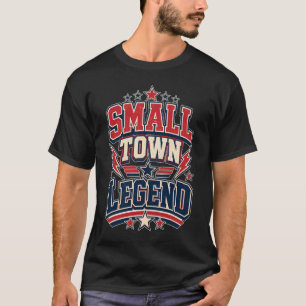 Small Town Legend Retro Varsity Sports T-Shirt