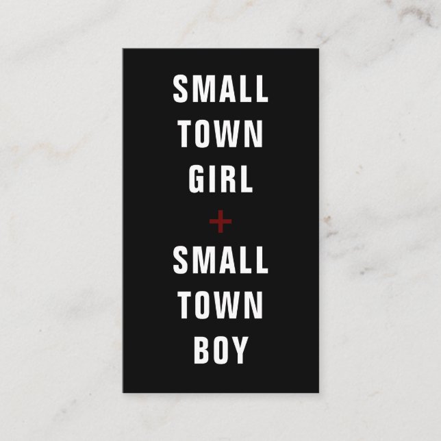 Small Town Stag & Doe Ticket - Customizable Colour (Front)