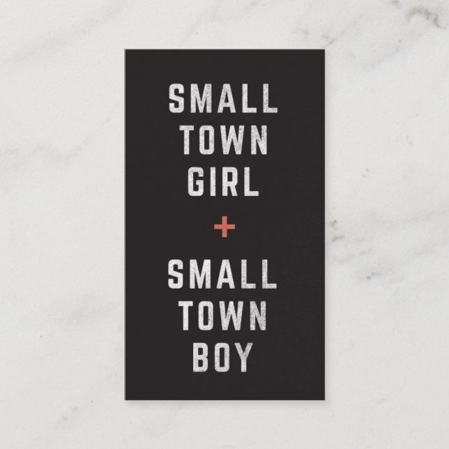 Small Town Stag & Doe Ticket - Customizable Colour (Front)