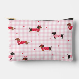 Small Travel Makeup Heart Dog Bag