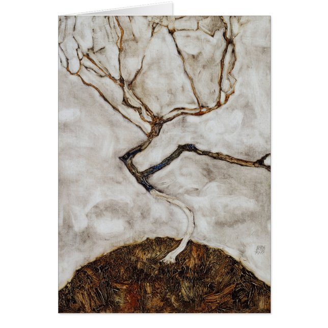 Small Tree In Late Autumn by Egon Schiele (Front)