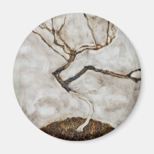 Small Tree In Late Autumn by Egon Schiele Magnet