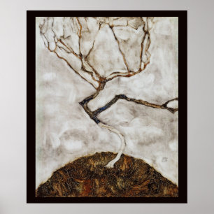 Small Tree In Late Autumn by Egon Schiele Poster