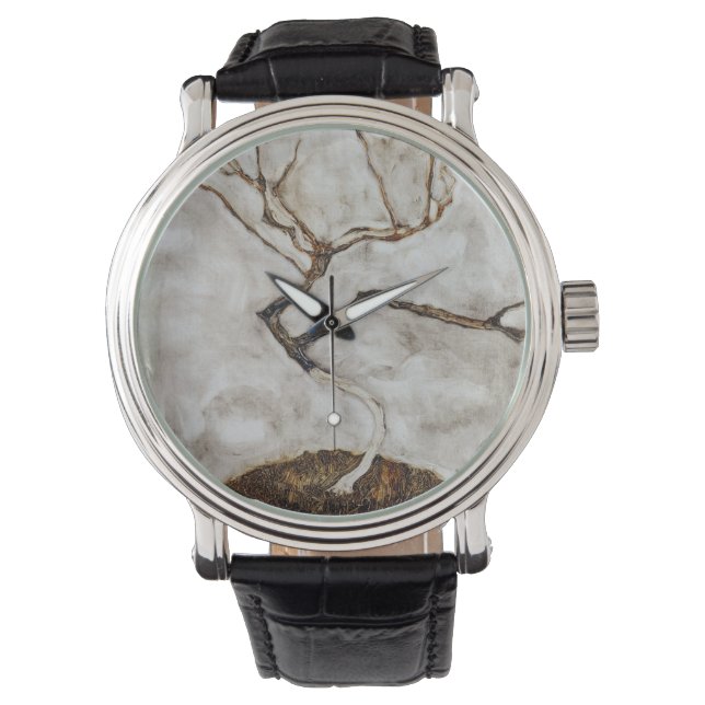 Small Tree In Late Autumn by Egon Schiele Watch (Front)
