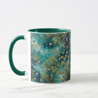 Small tropical coloured fish mug