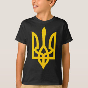 Small Ukrainian Coat Of Arms Flag Symbol Sign Logo T-Shirt