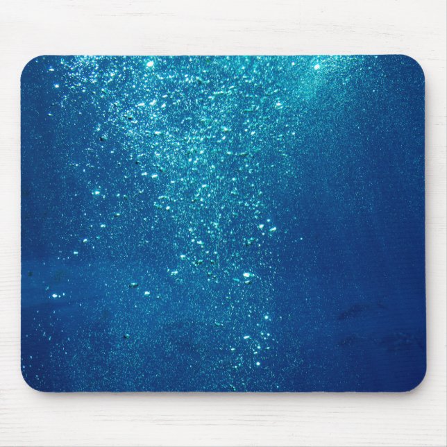 Small Underwater Bubbles Mouse Pad (Front)