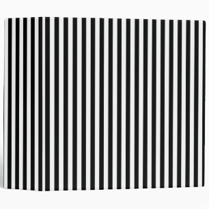 Small Vertical Black Stripes Binder