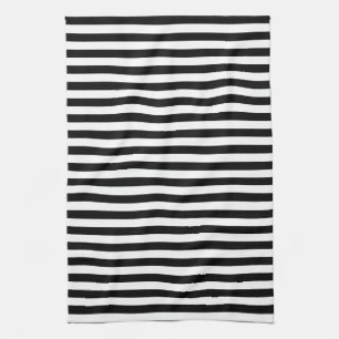 Small Vertical Black Stripes Kitchen Towel