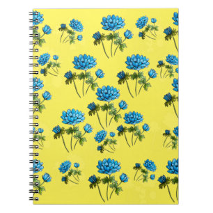 Small watercolor flower bouquets pattern cushion c notebook
