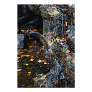 Small Waterfall Over Rocks Photo Print