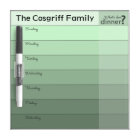 Small Weekly Planner - Green