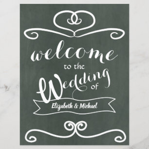 Small Welcome Wedding Sign Chalkboard Budget